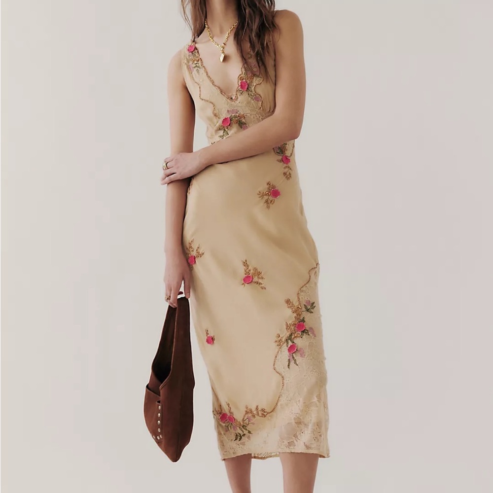 Free People Meet Again Midi Dress
